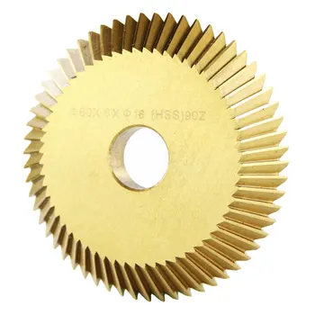 Cheie de Mașină Disc de Tăiere HSS Tăiere Ferăstrău 90T Singură față Dinte pentru Masina de debitat Titan Placare 60*6*16mm