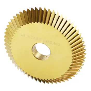 Cheie de Mașină Disc de Tăiere HSS Tăiere Ferăstrău 90T Singură față Dinte pentru Masina de debitat Titan Placare 60*6*16mm