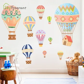 Desene perete autocolant balon cu aer cald, auto-adeziv camera copii autocolante decorare camera copilului dormitor decor de perete decor acasă