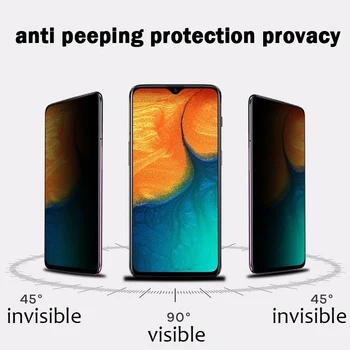 Anti-Peeping din Sticla Temperata Pentru Samsung Galaxy A10 20 30 40 50 70 Anti Glare Glass Pentru Samsung A70 40 50 ecran Protector