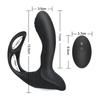 10 Frecvența Anal Vibrator Vibrator Inel de Încălzire de la Distanță fără Fir de Control de Prostata pentru Masaj G-spot Stimulator Jucărie Sexuală Pentru Bărbați