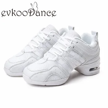 Livrare gratuita culoare alb de Dans pantofi Sport evkoodance moale talpa purta în afara flexiable Dans Adidas pentru femei J-005