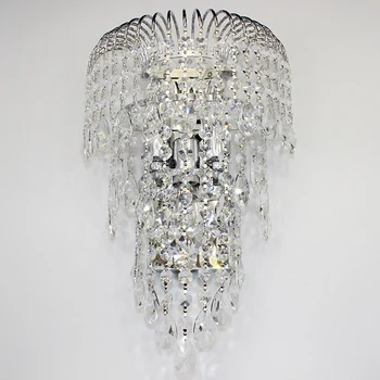 De lux k9 cristal lampă de perete led aur/argint living lampă de perete modernă noptieră lampa de perete restaurant lampa de moda lumini de perete