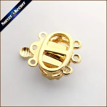 10buc/lot Floare Placat cu Aur în Formă de Comutare Închizătoare Lobster Cleme DIY Gheara Bijuterii Cârlige Pearl Colier/Bratara Conector 14mm