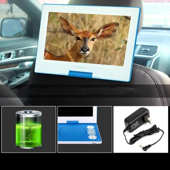 HD de 10.1 Inch Masina Acasa Bluetooth DVD Player Portabil VCD CD Player Jocul Baterie Reîncărcabilă Mini Pivotante Sn-Plug SUA