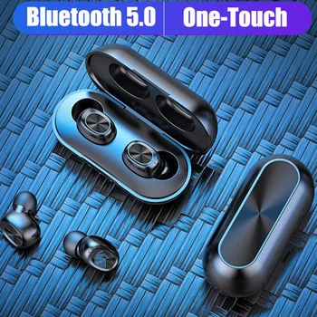 B5 Elegant Touch Control TWS Bluetooth 5.0 Mini Impermeabil Sport Căști Căști HiFi Stereo setul cu Cască cu Încărcare Cutie