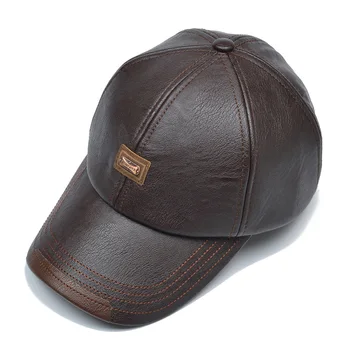 [NORTHWOOD] Brand Toamna Iarna Șapcă de Baseball din Piele Bărbați Femei Gorras Planas Snapback Hat Os Masculino Piele PU Șapcă de Camionagiu