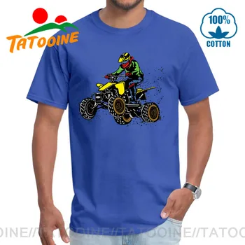 Tatooine Stil Splash Quad Motociclete Mens T-shirt Retro ATV Quad Biker barbati tricou barbati Om Rece Quad Rider Tricou ATV Motiv Tee