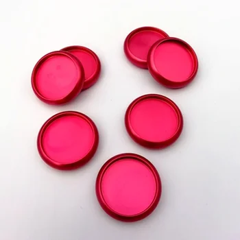 6Pcs/Lot Rose Red Aluminiu Obligatorii Inel Disc 24mm Vrac Inele de Circa Rola de Ciuperci Gaură Interioară Cărți Accesorii de Birou Consumabile