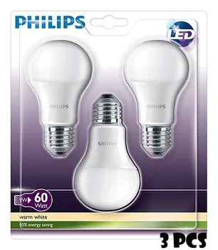 3pcs 9W Philips Esențiale E27 Lampă Bec LED Alb Timp de viață de 10 ani de economisire a Energiei Non-reglabile Lampada Tabelul lumina Reflectoarelor