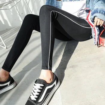 Femei Jambiere Stil coreean Slab Glezna-lungime Solidă Toate se Potrivesc Femei Plus Dimensiune Moda Casual Slim Fit Elevii Subțire Legging