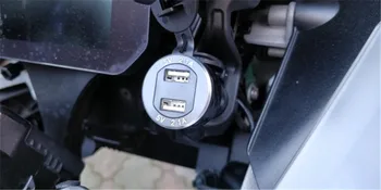 4.2 Un Dual USB Adaptor Bricheta de Afișare Tensiune Încărcător Pentru BMW F800GS F650GS F700GS R1200GS Motocicleta Plug