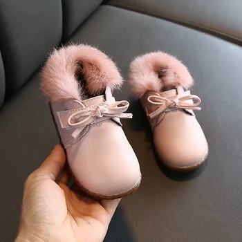 Copii Coreeană Cizme Marca Baby Scurt Cizme De Moda Pentru Copii Pantofi Sport Arc Rezistent La Apa Adidași Copil Pantofi Din Piele B454