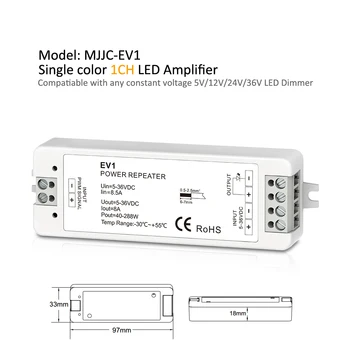 RGB RGBW Amplificator 5V 12V 24V 36V EV3 EV1 EV4 PWM Repetor 5A 6A 8A DC Singură Culoare CT Amplificator pentru Benzi cu LED-uri Lampă Becuri