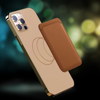 Magnetice de Caz Pentru iPhone 12 Mini Bag Cardul Magnetic de Adsorbție Portofel cu Suport Card Pentru iphone Apple 12 Pro Max Magsafe Caz