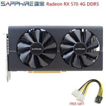 SAPPHIRE AMD Radeon RX 570 4GB Jocuri plăci Grafice RX570 256bit GDDR5 placa Video PCI Express 3.0 Desktop Pentru PC-uri de Gaming Folosit