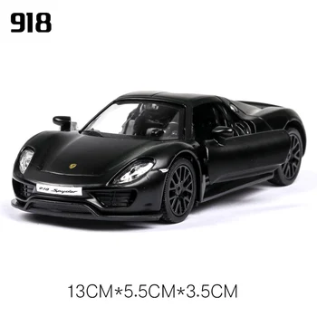 16 Stiluri de 1:36 Negru Modelul de Simulare Auto Vehicule turnat sub presiune din Aliaj de Metal Pentru SUV Super-Masina Sport G63 Q7 918 Cadou Jucărie Pentru Copii ZW