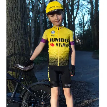 2020 Copii Ciclism Îmbrăcăminte Maneca Scurta Vara Ciclism Jersey Set pentru Baieti MTB Bicicleta Biciclete Copii Biciclete Uzura ciclism kit