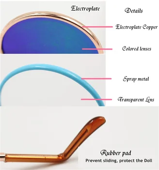 1/6 papusa ochelari potrivite gheață papusa blyth papusa inclusiv caseta de mai mult de culoare pot alege