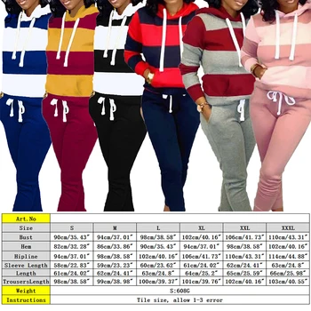Toamna Iarna Trening Femei 2 Bucata Set Hanorace Imprimare Tricou+Pantaloni Sportwear Femei Costum de Sport Femei cu Glugă Set Hanorace