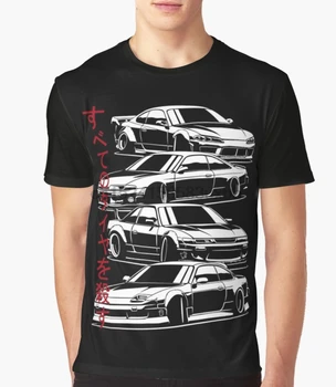 Tipărite Barbati Tricou De Bumbac, O-Neck Tricouri Ucide Toate Anvelopele. Silvia S13, S14, S15 Scurt-Maneca Femei T-Shirt