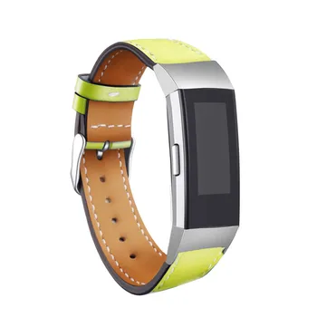 Moda De Lux A Subliniat Autentic Curea Din Piele Watchband De Înlocuire Pentru Fitbit Charge 3 Bratara Bratara Interschimbabile