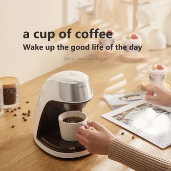 KONKA Singur Servi, Filtru de Cafea, Mașină Termică Cana Compatibil cu K Cupa Pod și Cafea Măcinată 3 Minute Rapid Prepara Singură Ceașcă