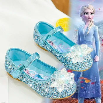 Disney frozen fete printesa elsa anna dans pantofi fete pantofi de dans Europa dimensiunea 26-31