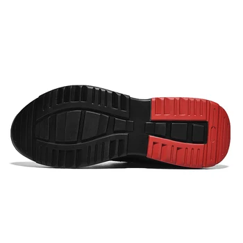 SUROM Brand Adidași Bărbați Dantela Neagra Sus Mens Pantofi Casual, Usor Respirabil ochiurilor de Plasă de Moda Apartamente Adidași în aer liber, Non-alunecare