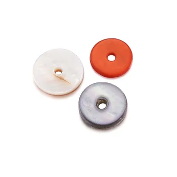 144pcs Vopsit Shell Margele 7~8mm cu Disc/Rotund Plat Heishi Șirag de mărgele Mix de Culoare Pentru a face bijuterii DIY Accesorii pentru Decor,Orificiu: 1mm