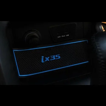15 pc-uri Auto-Styling Anti Alunecare autocolante Auto Usi de Interior Groove Cupa Poarta Slot Saltea Pad Pentru Hyundai IX35 2013-GPS Titular
