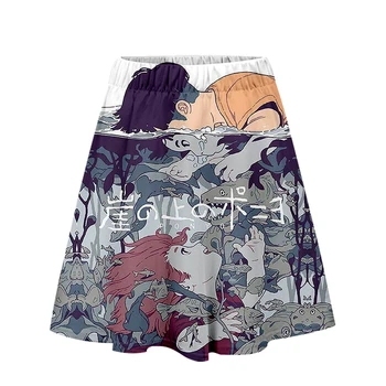 Ponyo on the Cliff 3D Imprimate Femei Fusta de Moda Streetwear Fuste Scurte Vânzare Fierbinte 2019 Harajuku Fete la Modă de Vară
