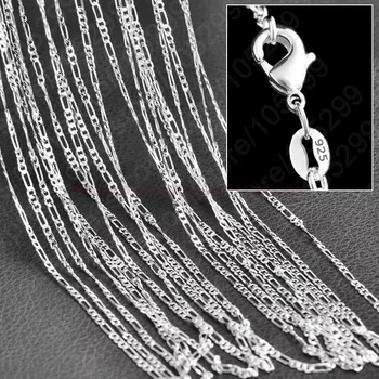 10BUC Clasic de Bijuterii en-Gros Pur 925 Argint Veritabil Lanț de Șarpe Colier pentru Barbati Femei Top Calitate 16-30