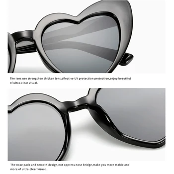 LeonLion 2021 Lux Inima Ochelari De Soare Pentru Femei Ochelari Supradimensionate Femei Retro Ochelari De Vedere Femei/Bărbați Oglindă Oculos De Sol Feminino