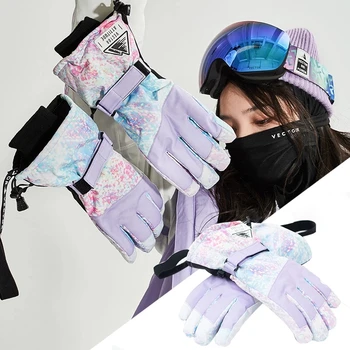 Femeile De Schi Mănuși De Cald Încălzit Manusi Bărbați Impermeabil Mână Mai Calde În Aer Liber Snowboard Mănuși De Zăpadă, Mănuși Motociclete De Echitatie Mănuși