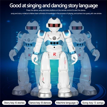 USB de Încărcare RC Robot de Control de la Distanță Robot de Jucărie pentru Copii Multi-Funcție Cânte Dans de Acțiune Figura Senzor Gest Robot Jucarii Copii