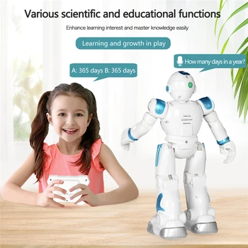 USB de Încărcare RC Robot de Control de la Distanță Robot de Jucărie pentru Copii Multi-Funcție Cânte Dans de Acțiune Figura Senzor Gest Robot Jucarii Copii