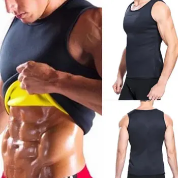 Pierderea In Greutate Centura De Slabit Belly Bărbați Slăbire Vesta Body Shaper Slimming Shirt De Ardere Shaperwear Talie Sudoare Corset