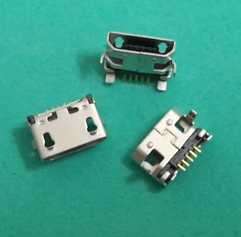 100buc Nou de Încărcare Conector Micro USB mini Port de Andocare jack soclu Conector de înlocuire 5pin Pentru Lenovo A7600 A10-70 A3000H
