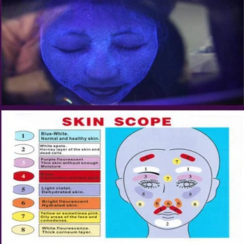 Lampa Analizor Piele UV Mărire Analizor de Frumusete Test de Ingrijire Faciala SPA Facial Skin Health Check Acasă Salon de Mașină