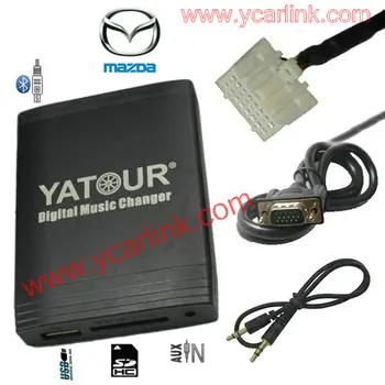 Yatour Car Audio stereo adaptor MP3 (USB SD AUX Bluetooth changer) pentru mazda 2 3 5 6