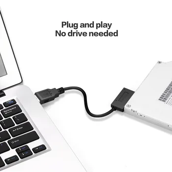 USB 3.0 la SATA 7+6(13pin) Convertor Adaptor Cablu de 2.5' '3.5