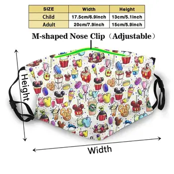 Mouse-ul Gustări Vacanta de Imprimare de Imprimare 3d Reutilizabile Gura Masca Filtru Lavabil Anti Praf Masca de Fata Mouse-ul Gustare Vacanta