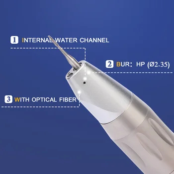 1:1 led lumina fibra direct chirurgicale motor electric piesa dentare dinte interior jet de apă instrument optic