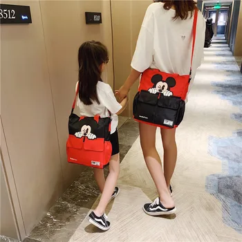 Disney Mickey mouse scoala de nailon tutore sac elev de gimnaziu sac womem umăr sac messenger fete baieti genți de mână