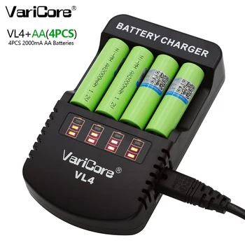 8PCS VariCore AA 2000mah 1.2 V NiMH baterii pentru robotizate jucării control de la distanță echipamente medicale produse+VariCore VL4 Încărcător