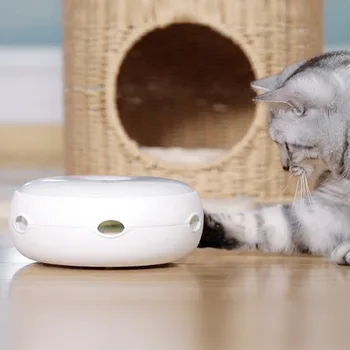 Electric Cat Jucărie Inteligentă Teasing Pisica Stick Joc Nebun De Filare Placă Turnantă Pisica Să Prindă Mouse-Ul Gogoasa Automată Placă Turnantă Jucărie Pisica
