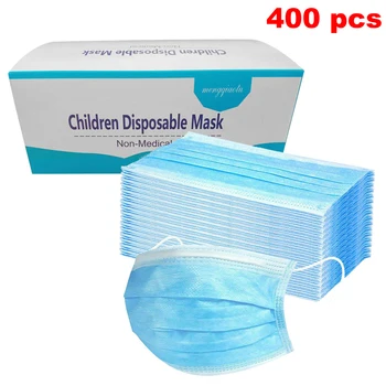 400/200/100/50pcs Copii Mască de Unică folosință, Mască de Moda Non-Țesute Clema 3 Strat Respirabil Masque Masca Enfant маска на