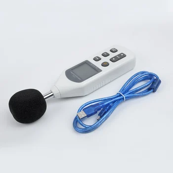 Profesionale sonometru Kit Minge de Burete Cablu USB CD de Monitorizare Decibeli a Zgomotului de Măsurare a Presiunii Tester
