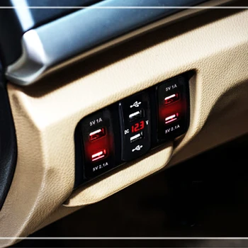 Bricheta roșie Dublu Încărcător USB pentru Honda Accord Civic Jad INSIGHT Pentru CR-V XR-V UR-V CR-Z Avere Legenda Crosstour